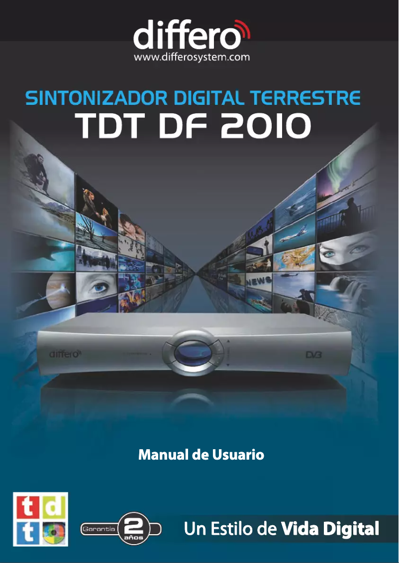 Image de la première page du manuel de l'appareil TDT DF2010