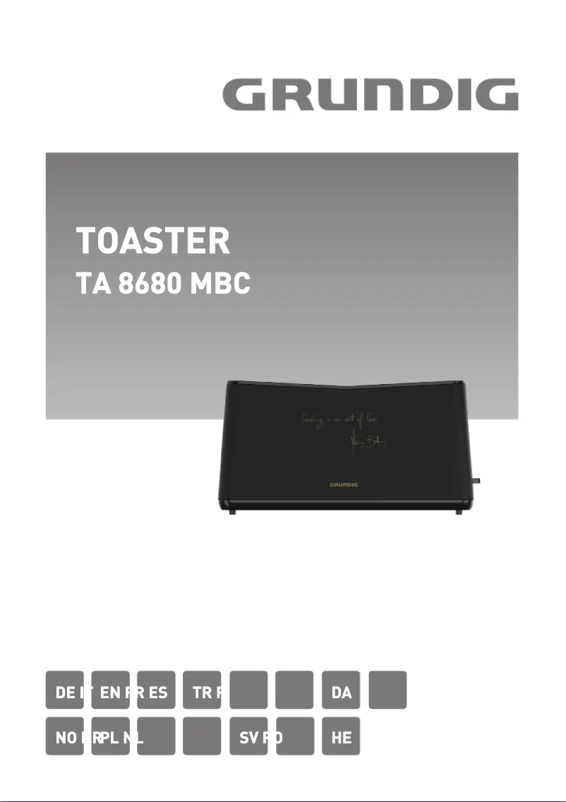 Page 1 de la notice Manuel utilisateur Grundig TA 8680 MBC