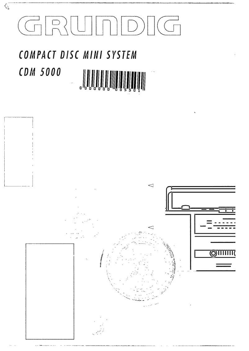 Image de la première page du manuel de l'appareil CD-M5000