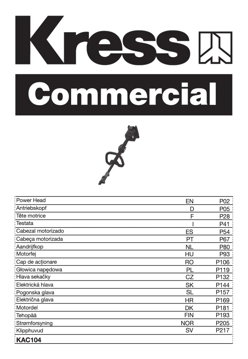 Página 1 del manual Manual de usuario Kress KAC104