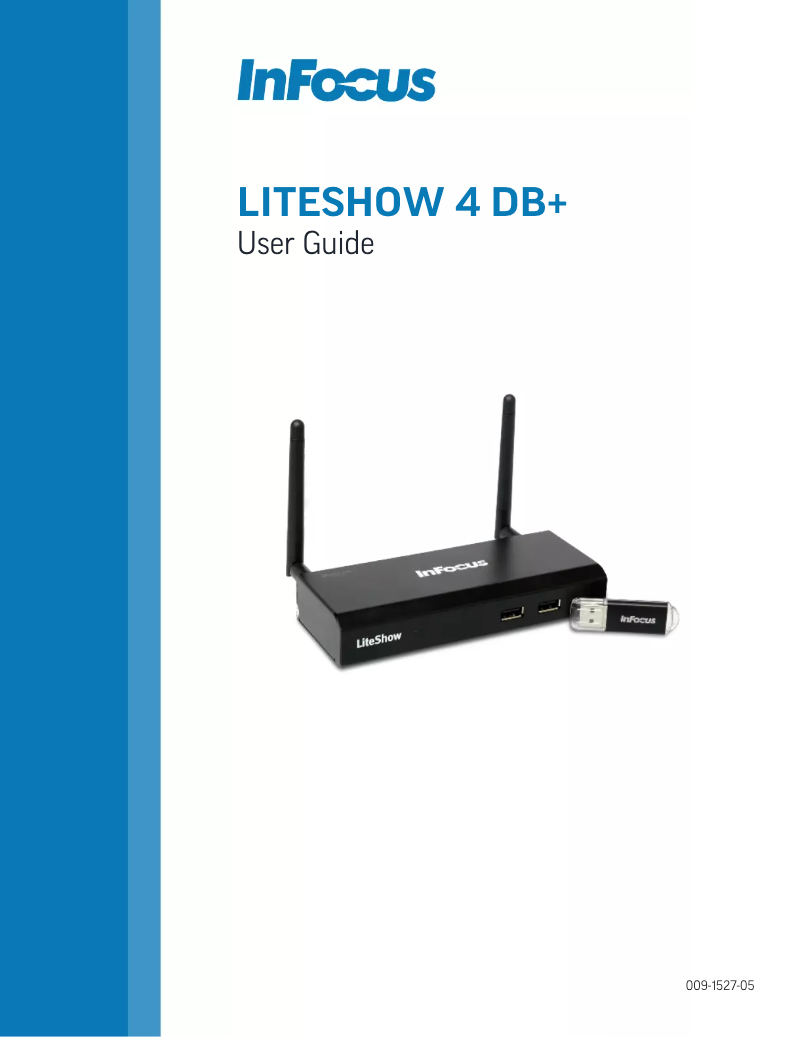 Page 1 de la notice Manuel utilisateur InFocus LiteShow 4 DB+