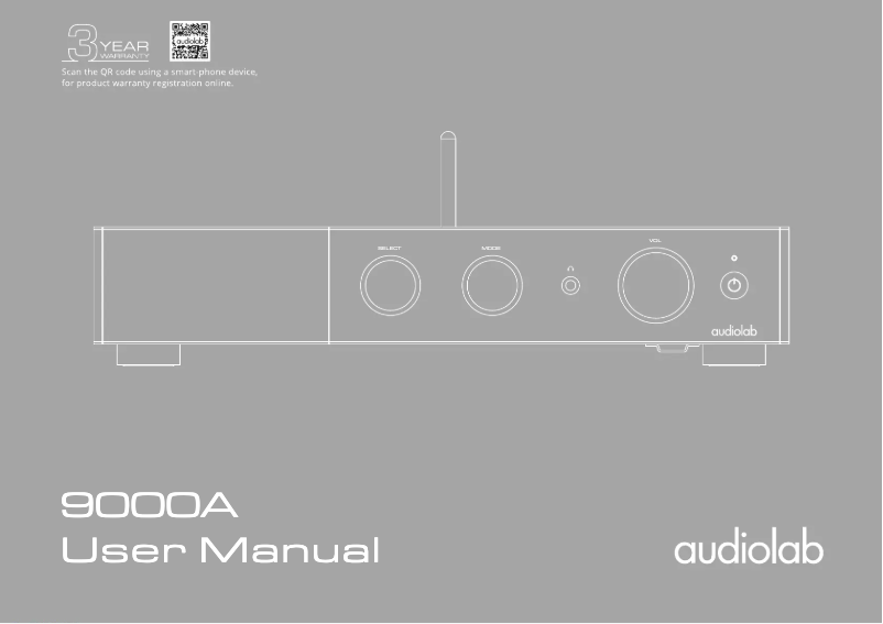 Page n°1 - Manuel utilisateur Audiolab 9000A