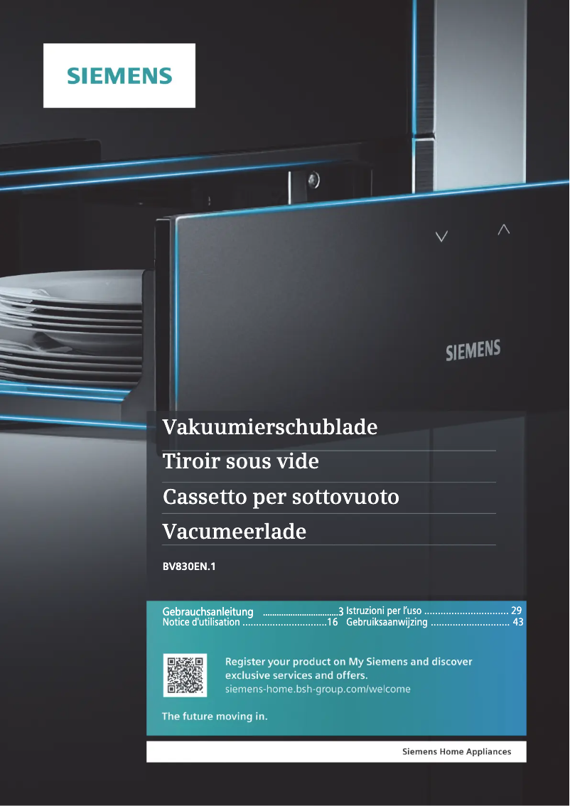 Image de la première page du manuel de l'appareil BV830ENB1