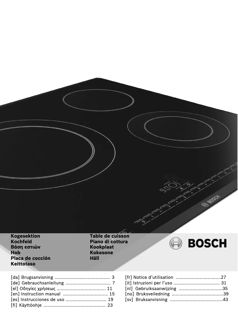 Page 1 de la notice Manuel utilisateur Bosch NCM615L01