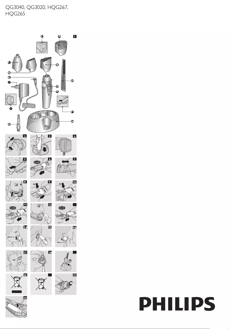 Página 1 del manual Manual de usuario Philips QG3040
