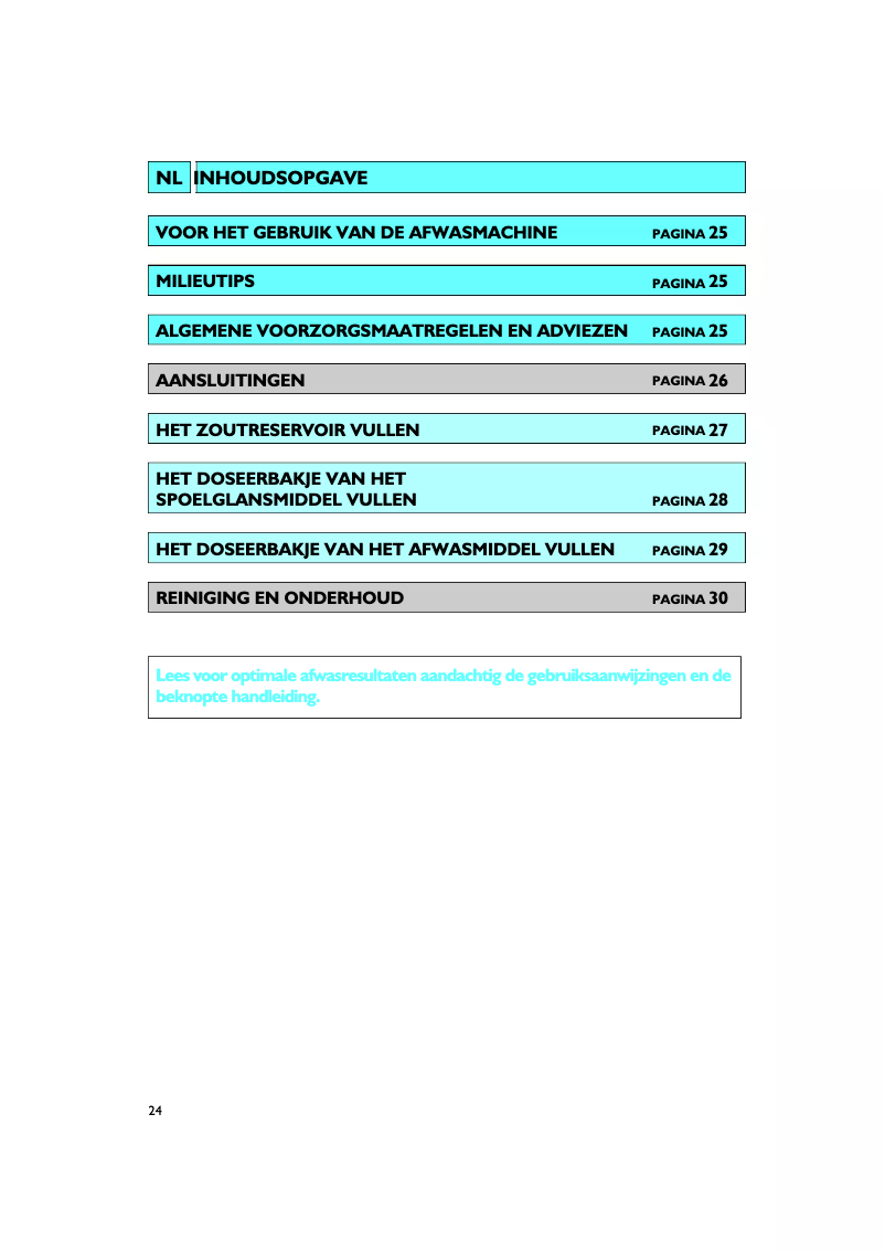 Page 1 de la notice Manuel utilisateur Ignis ADL 934 S IX