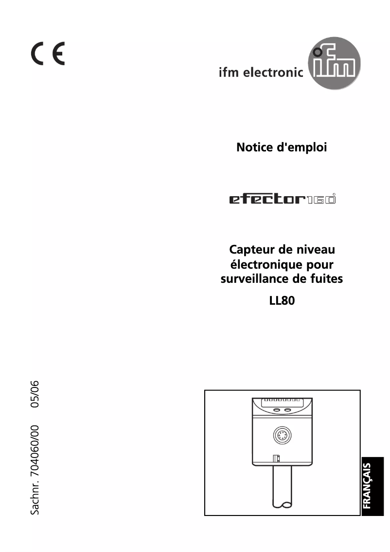 Page 1 de la notice Manuel utilisateur IFM LL8024