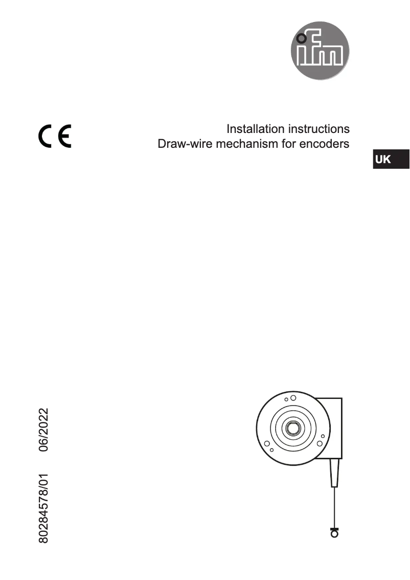 Page n°1 - Manuel utilisateur IFM E61442