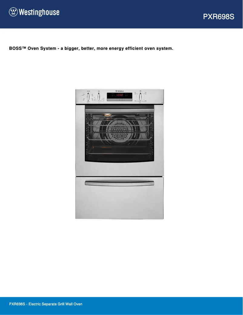 Image de la première page du manuel de l'appareil PXR698S