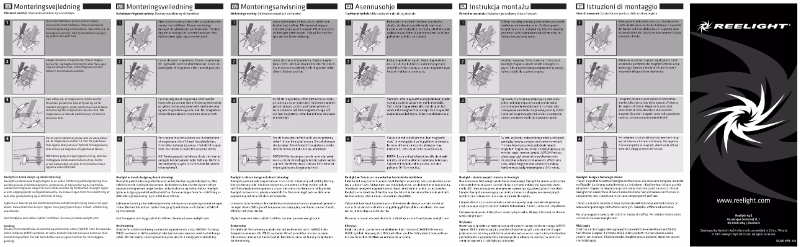 Page 1 de la notice Manuel utilisateur Reelight RE-00224