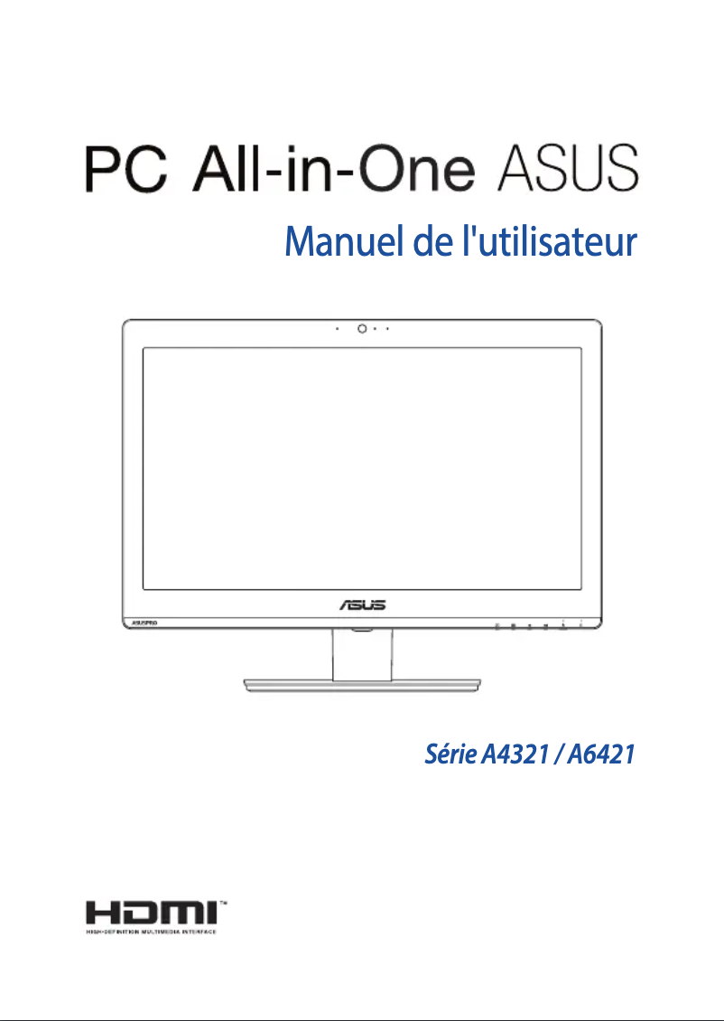 Page 1 de la notice Manuel utilisateur Asus A4321