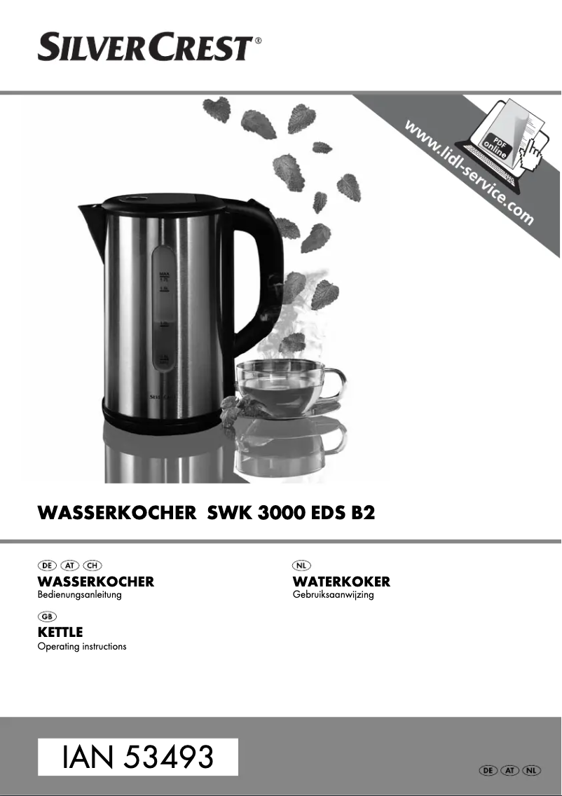 Image de la première page du manuel de l'appareil SWK 3000 B2