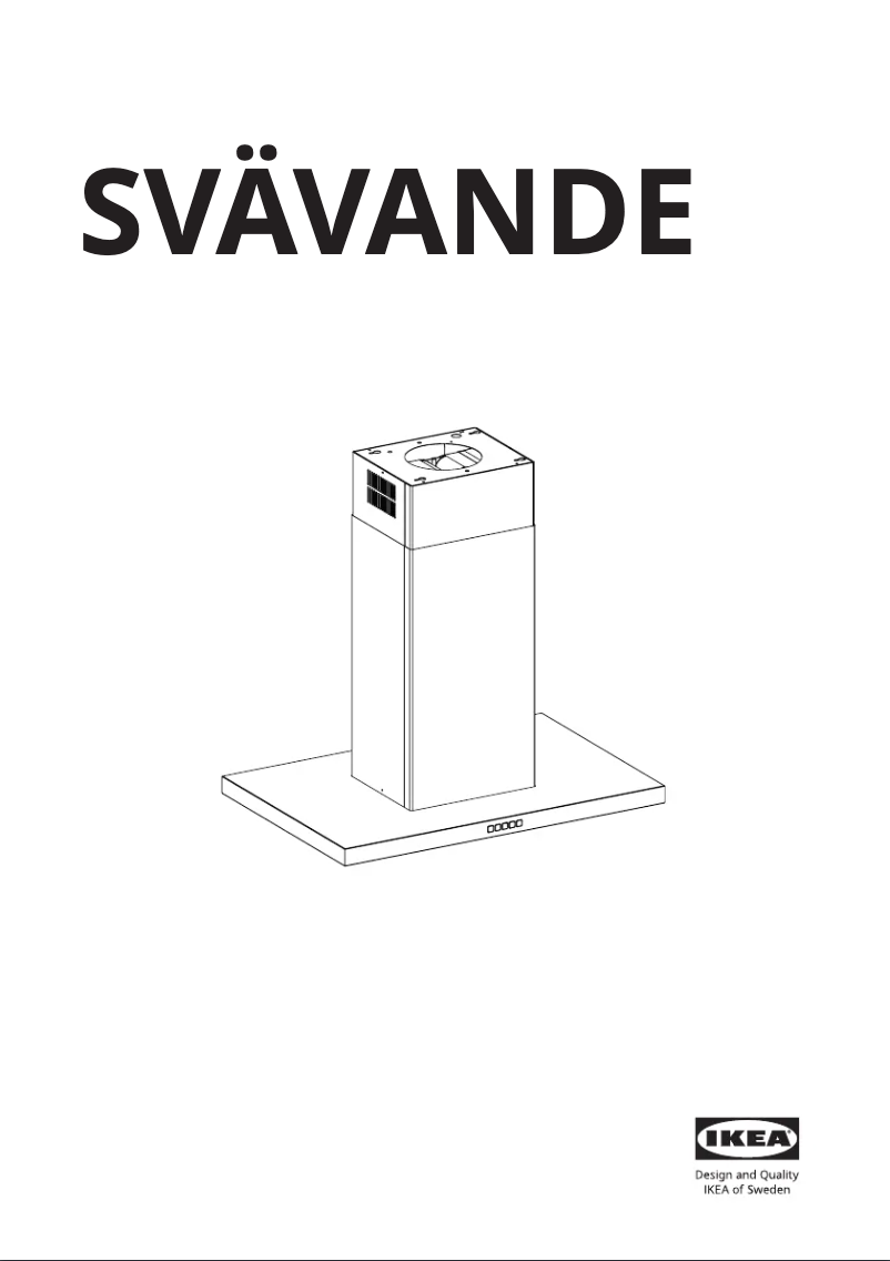 Page 1 de la notice Manuel utilisateur Ikea SVÄVANDE 105.178.80