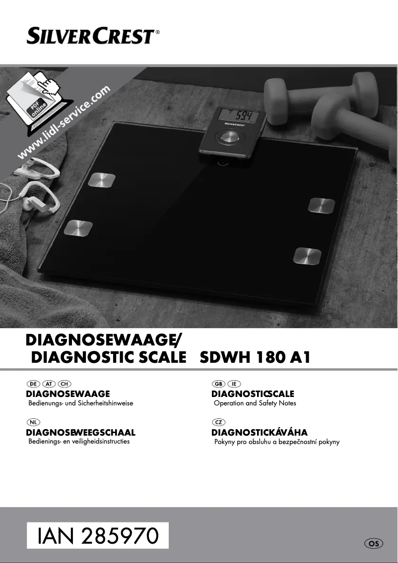 Page 1 de la notice Manuel utilisateur SilverCrest SDWH 180 A1