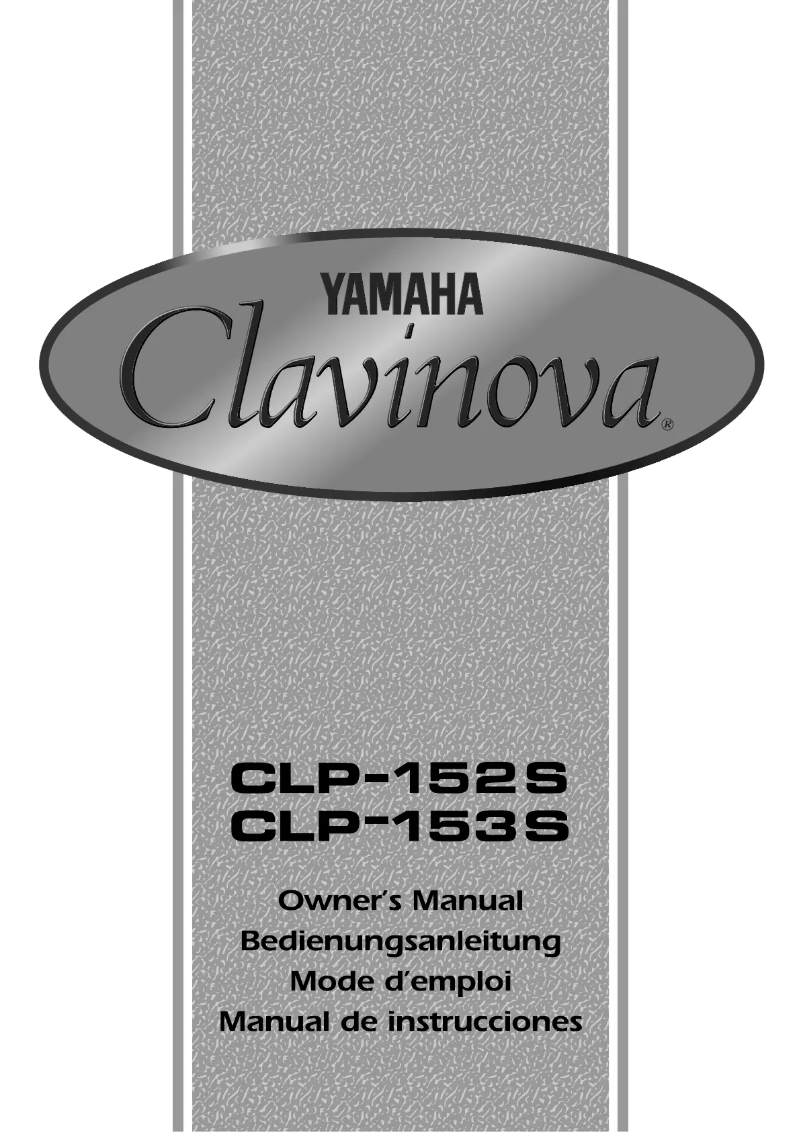 Page 1 de la notice Manuel utilisateur Yamaha Clavinova CLP-153S
