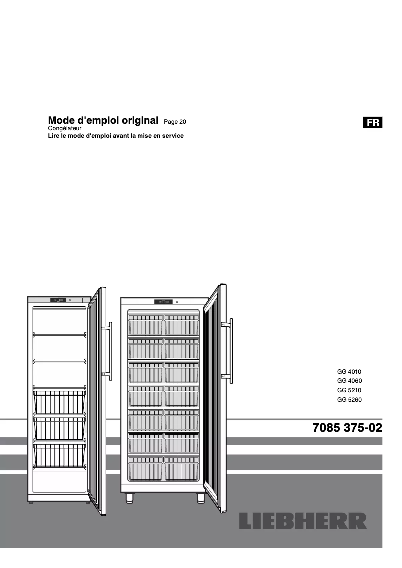 Image de la première page du manuel de l'appareil GG 4060 ProfiLine