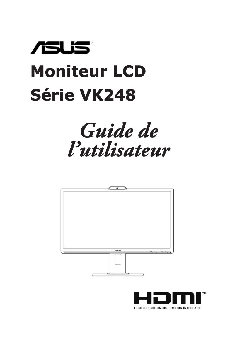 Page 1 de la notice Manuel utilisateur Asus VK248HL