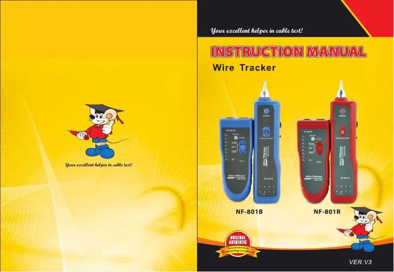 Page 1 de la notice Manuel utilisateur Noyafa NF-801R