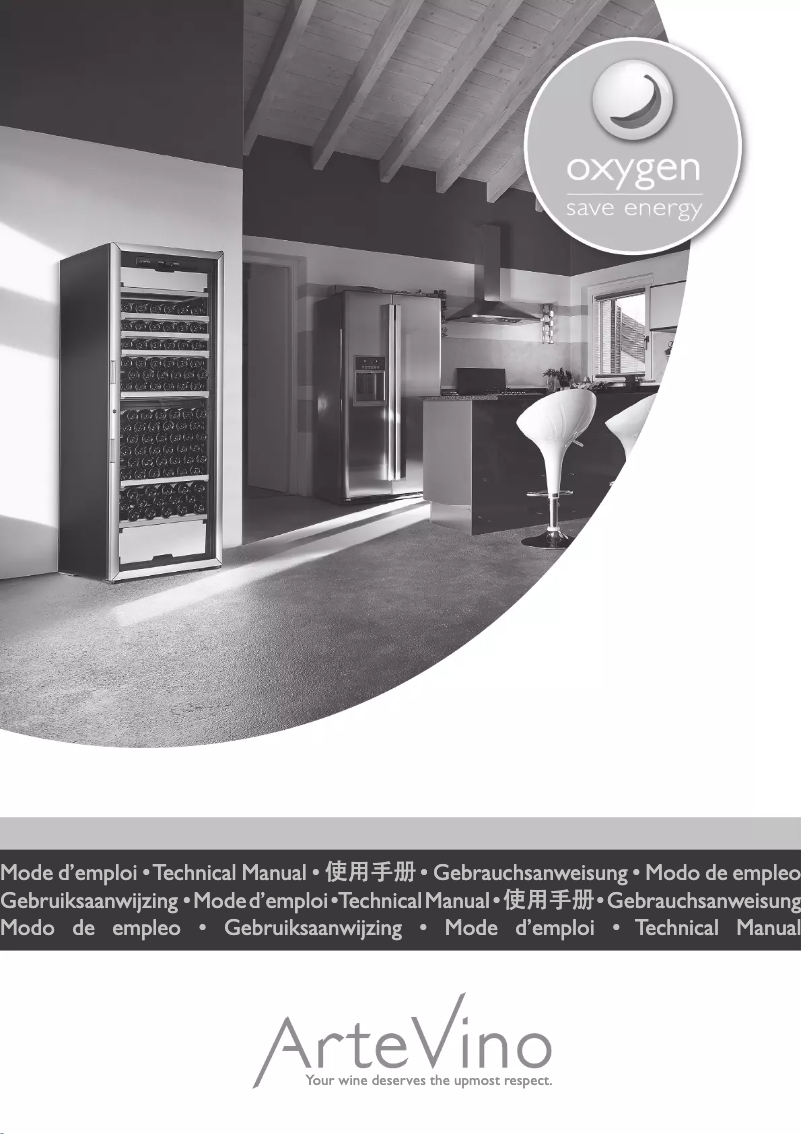 Page 1 de la notice Manuel utilisateur ArteVino OXM1T182NVSD