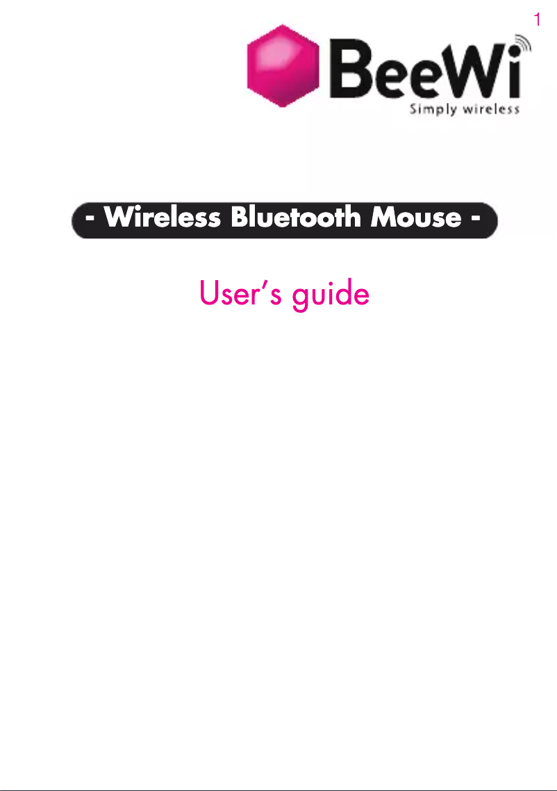 Page n°1 - Manuel utilisateur BeeWi BBM200