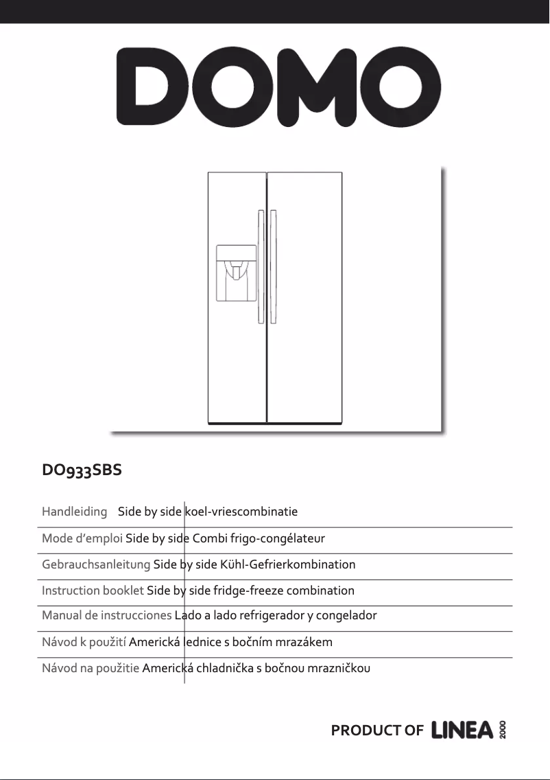 Page 1 de la notice Manuel utilisateur Domo DO933SBS