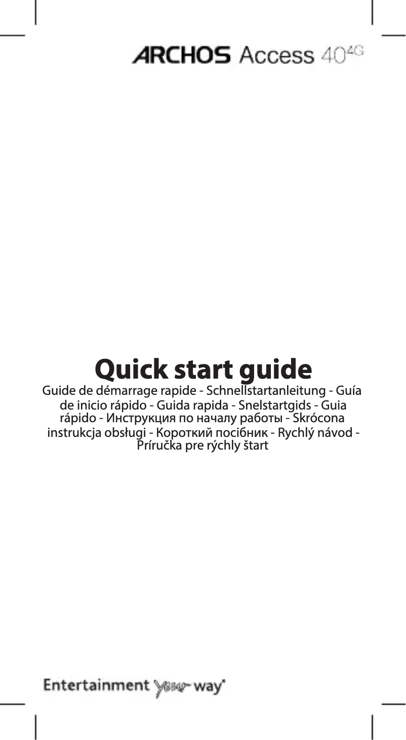 Imagen de la primera página del manual del dispositivo Access 40