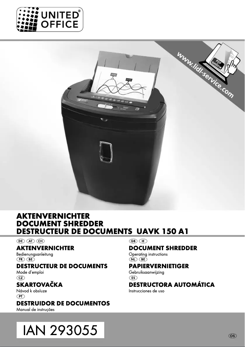 Page 1 de la notice Manuel utilisateur United Office UAVK 150 A1