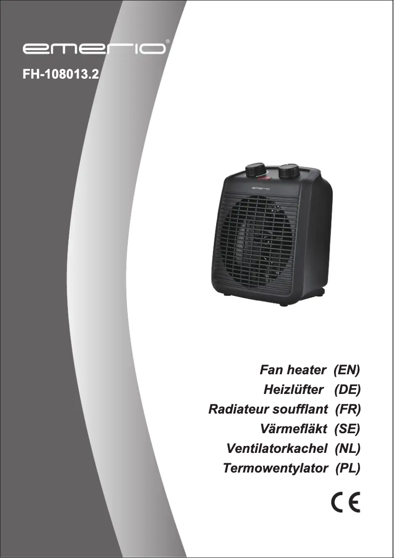 Page n°1 - Manuel utilisateur Emerio FH-108013.2