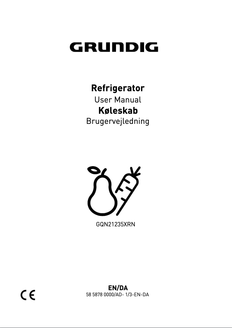 Image de la première page du manuel de l'appareil GQN21235XRN