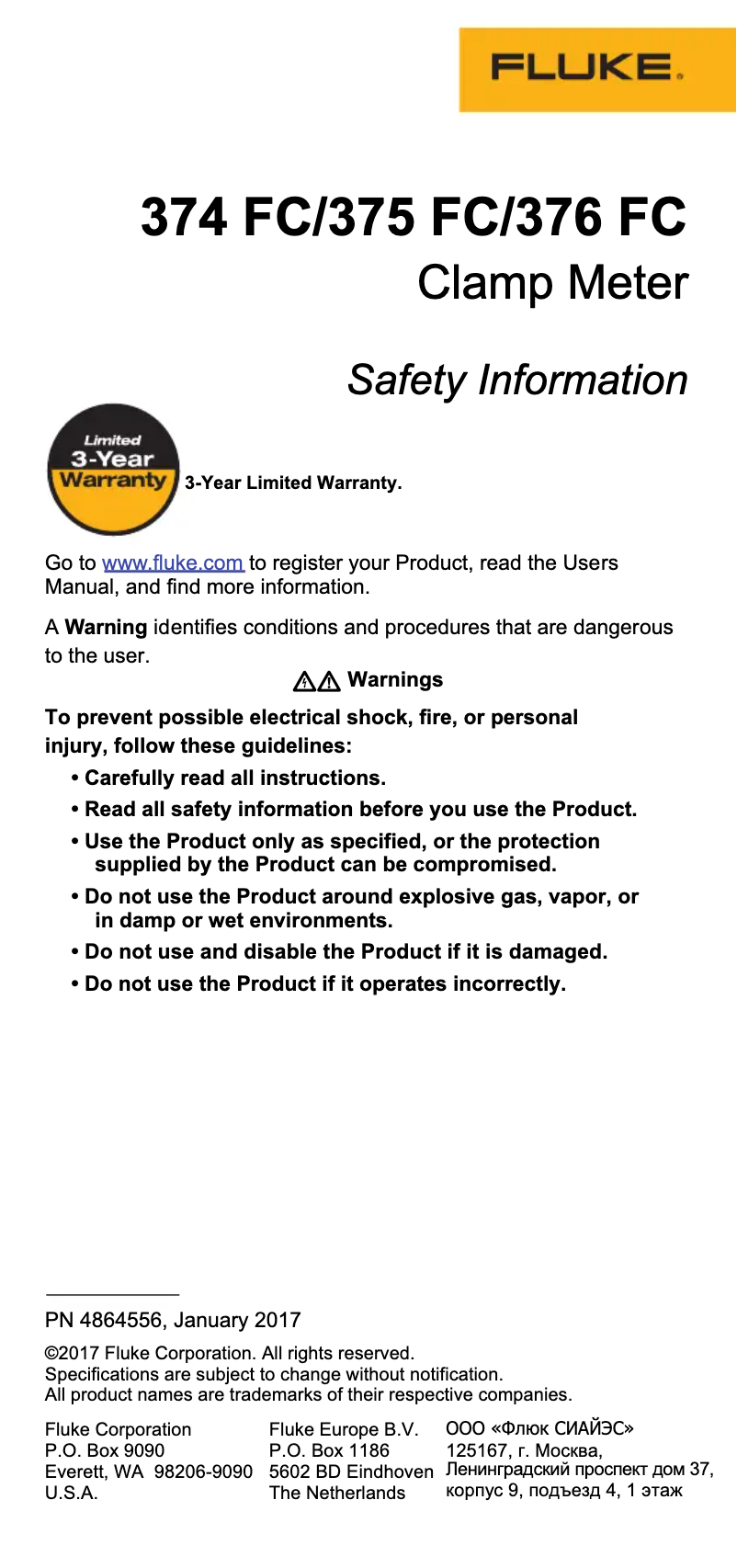 Image de la première page du manuel de l'appareil 376 FC