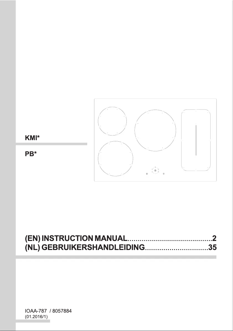 Page 1 de la notice Manuel utilisateur Amica KMI 13313 F