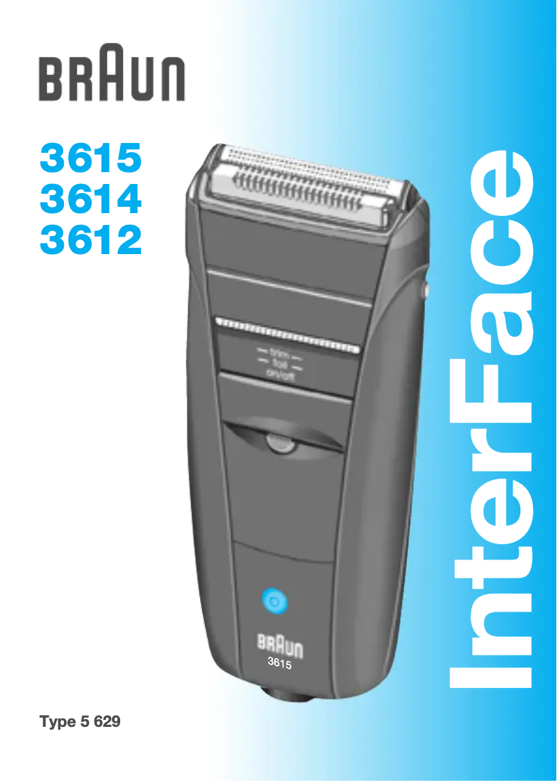 Page 1 de la notice Manuel utilisateur Braun InterFace 3612