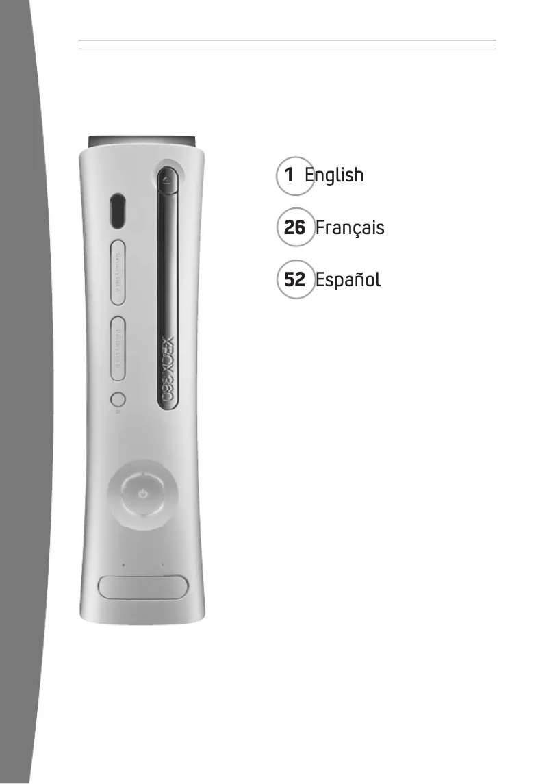 Imagen de la primera página del manual del dispositivo Xbox 360 Pro