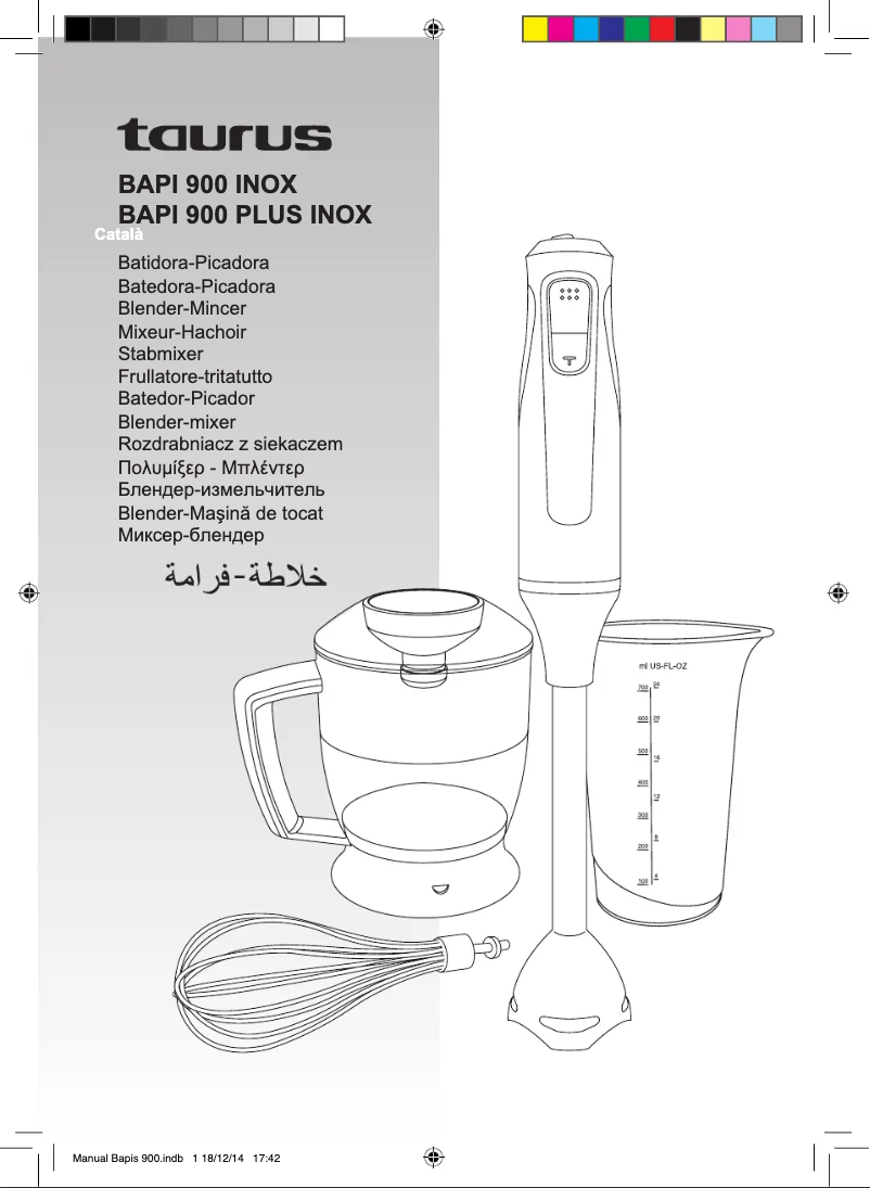 Image de la première page du manuel de l'appareil Bapi 900 Plus Inox