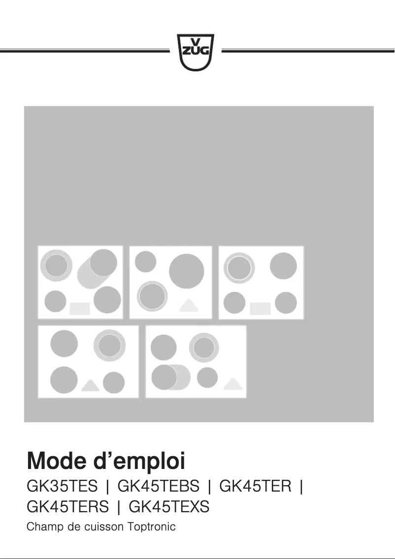 Image de la première page du manuel de l'appareil GK45TESUO