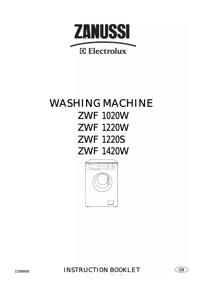 Página 1 del manual Manual de usuario Zanussi-Electrolux ZWF 1220 S