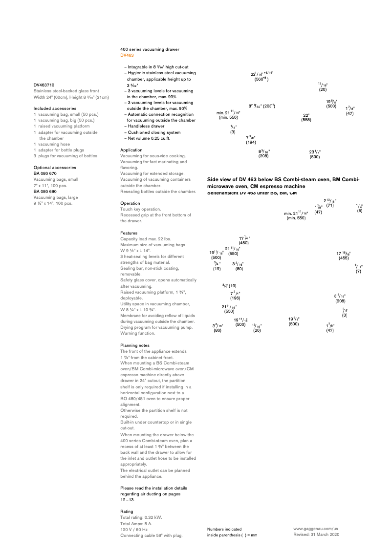 Image de la première page du manuel de l'appareil DV463710