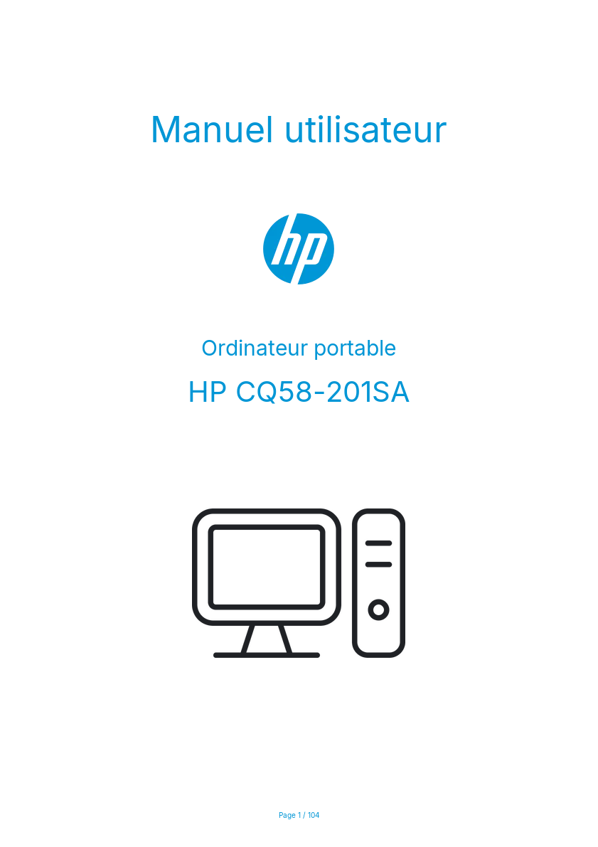 Image de la première page du manuel de l'appareil CQ58-201SA
