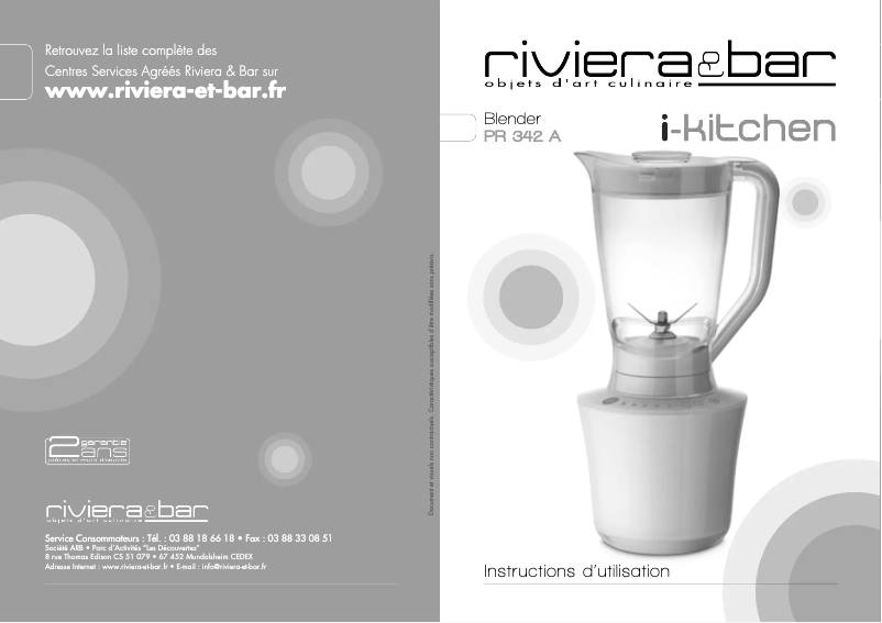 Image de la première page du manuel de l'appareil PR 342 A