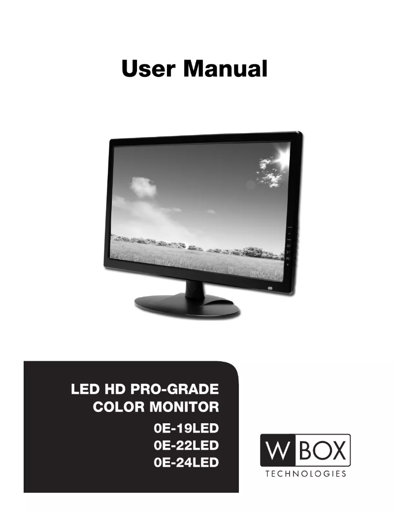 Page n°1 - Manuel utilisateur W Box 0E-22LED