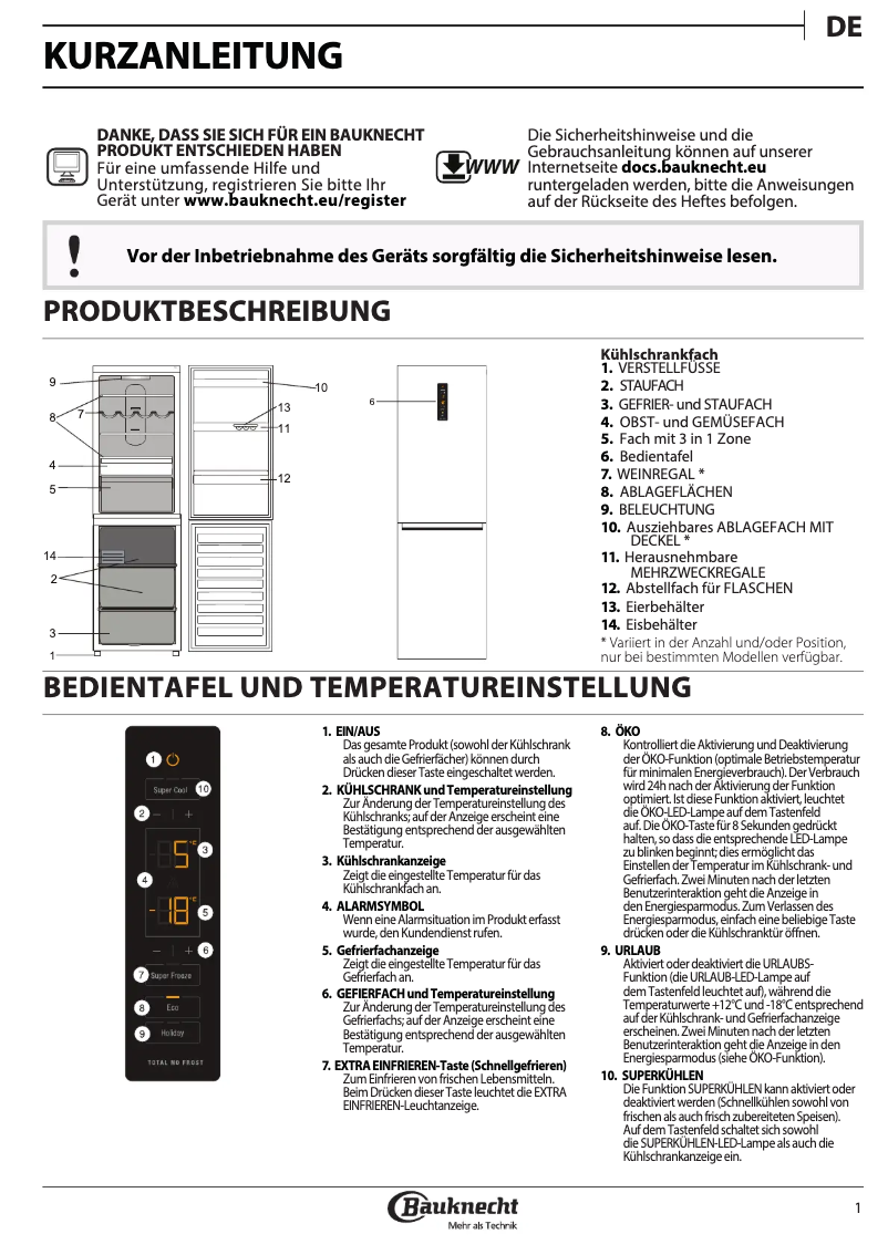 Image de la première page du manuel de l'appareil KGN 2043 A3+ IN