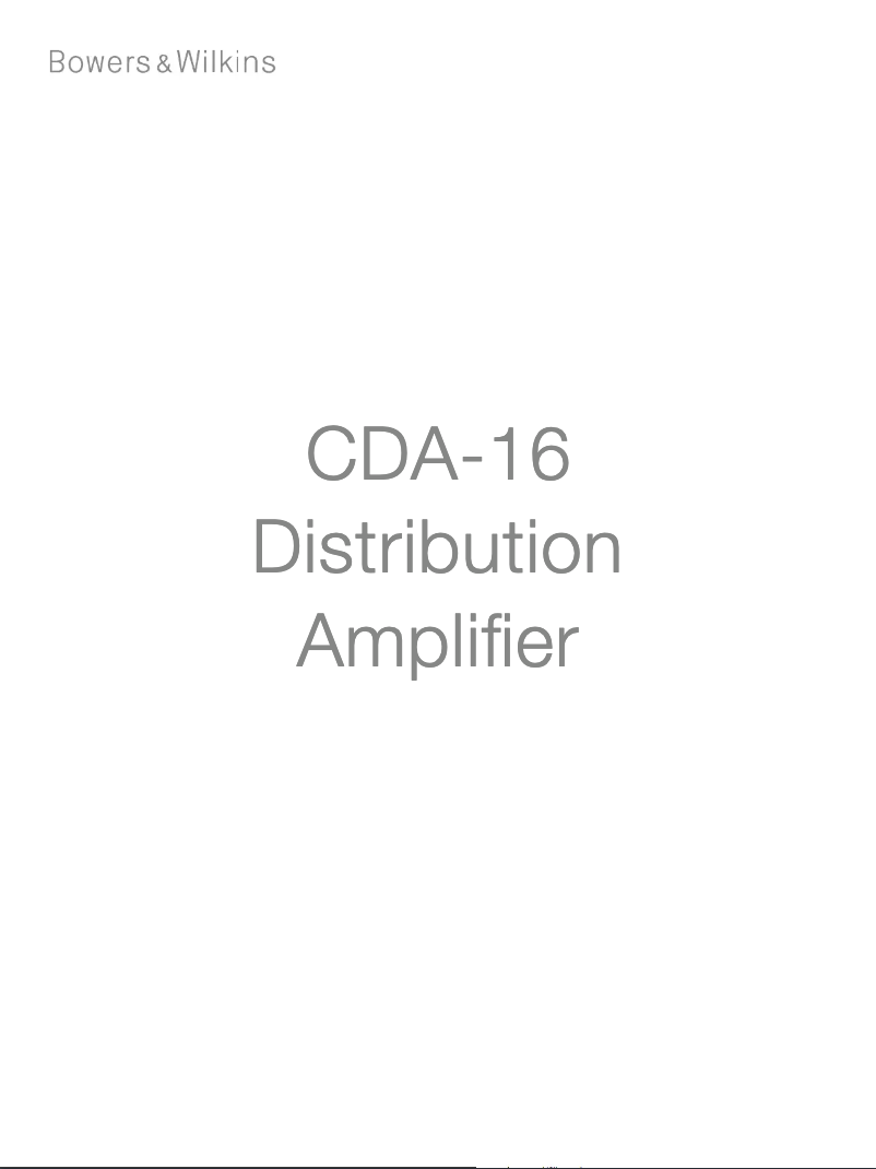 Página 1 del manual Manual de usuario Bowers & Wilkins CDA-16
