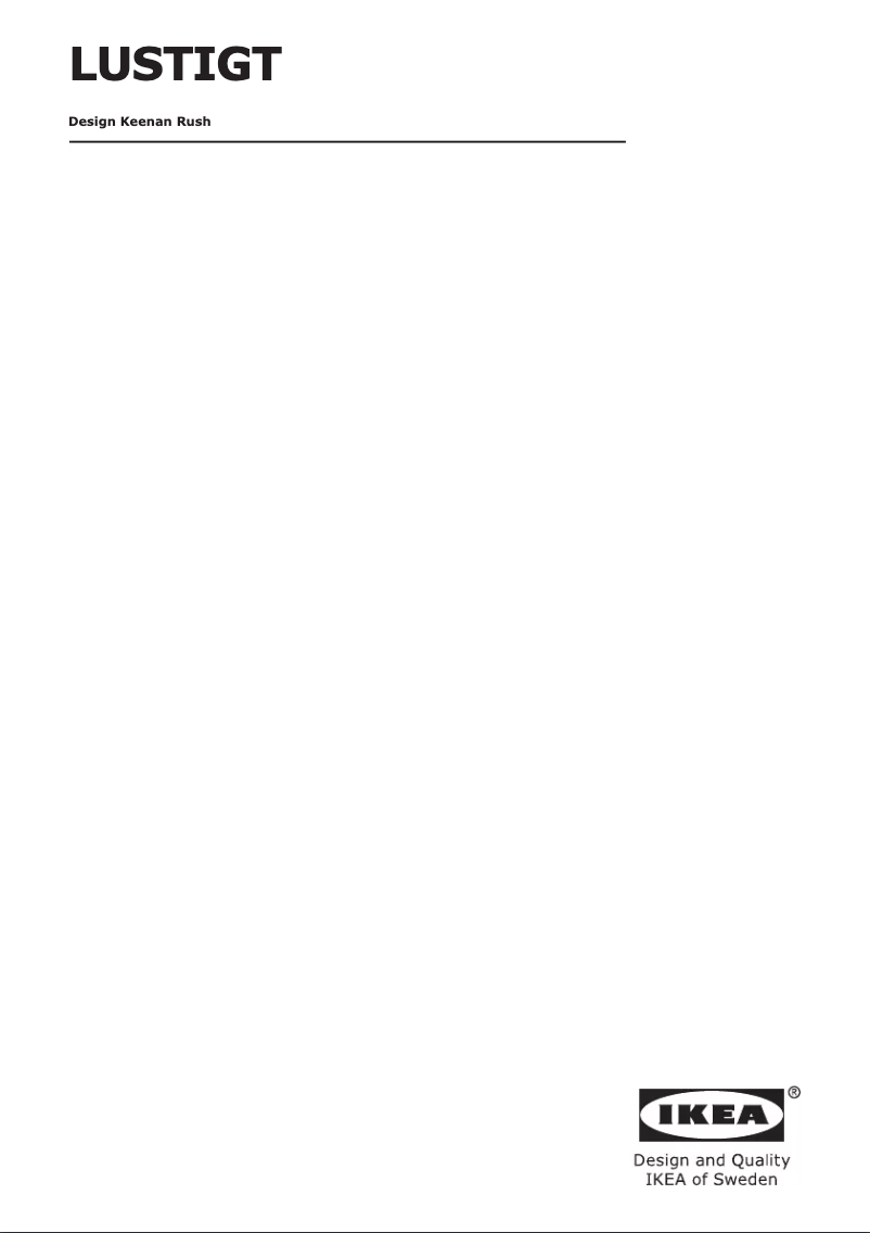 Page 1 de la notice Mode d'emploi Ikea LUSTIGT