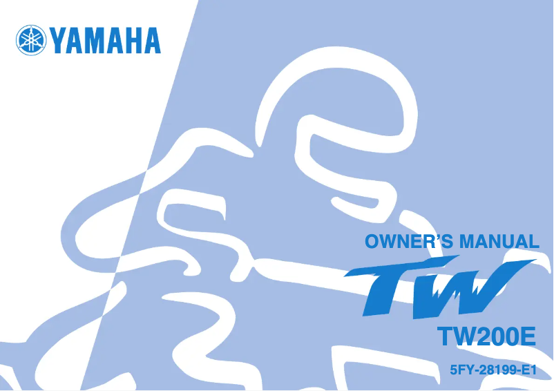Page n°1 - Manuel utilisateur Yamaha TW200E