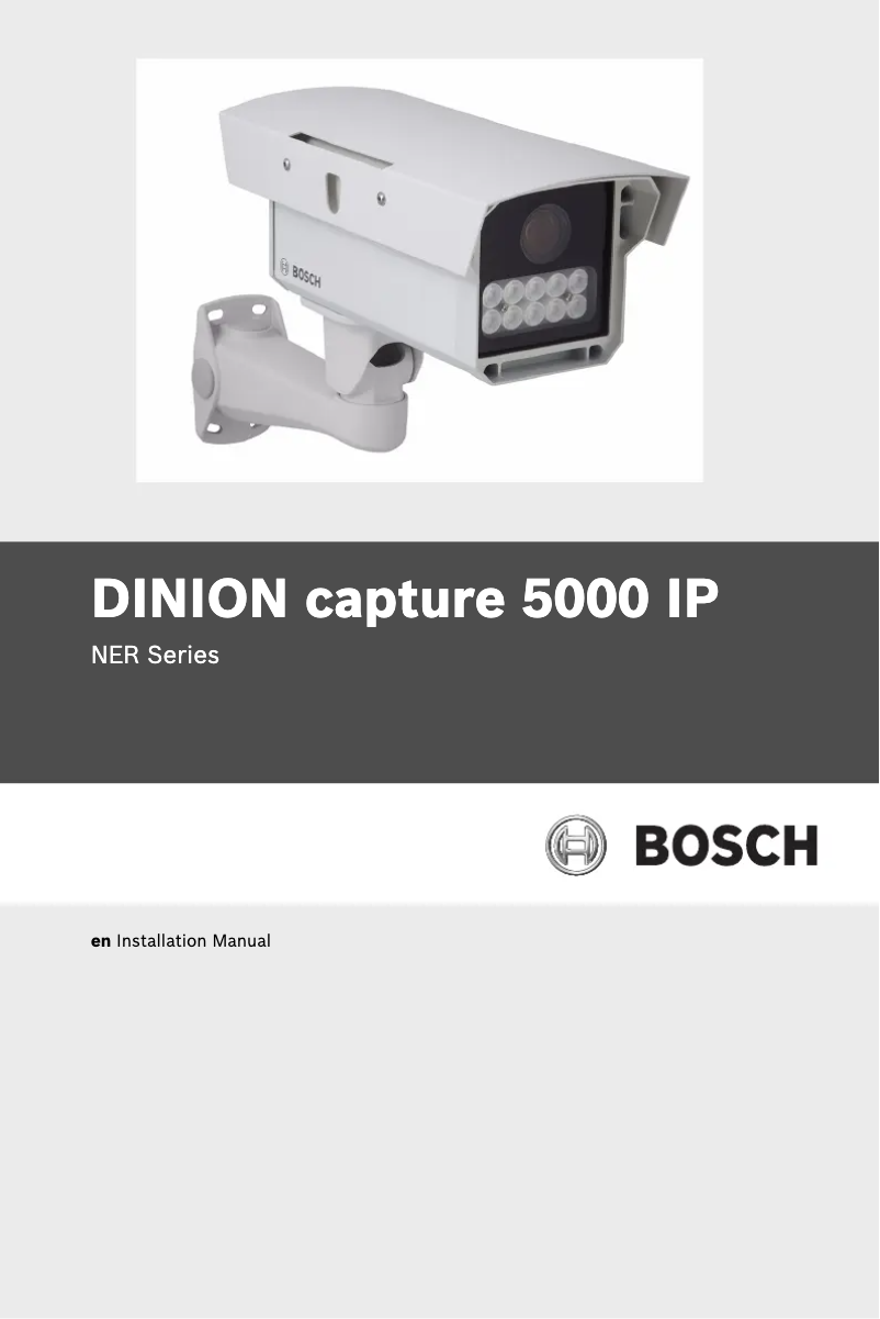 Página 1 del manual Manual de usuario Bosch Dinion capture NER-L2R3