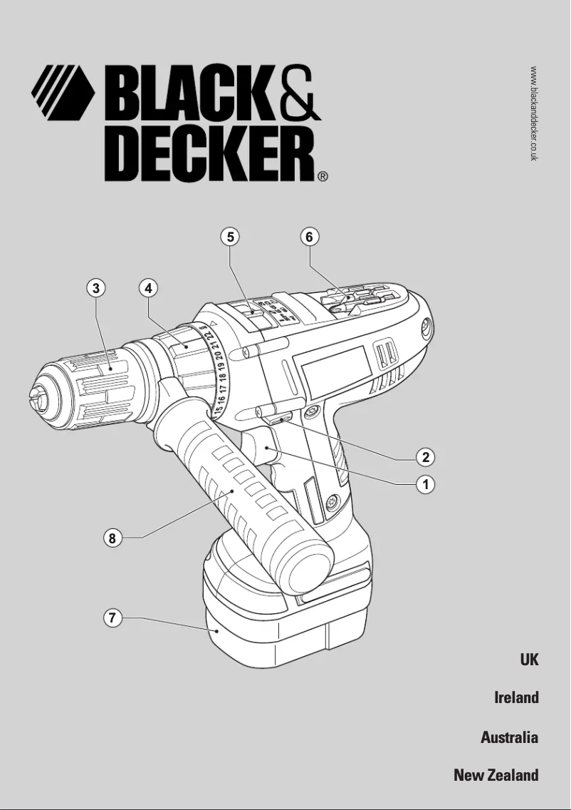Page 1 de la notice Manuel utilisateur Black & Decker XTC143BK