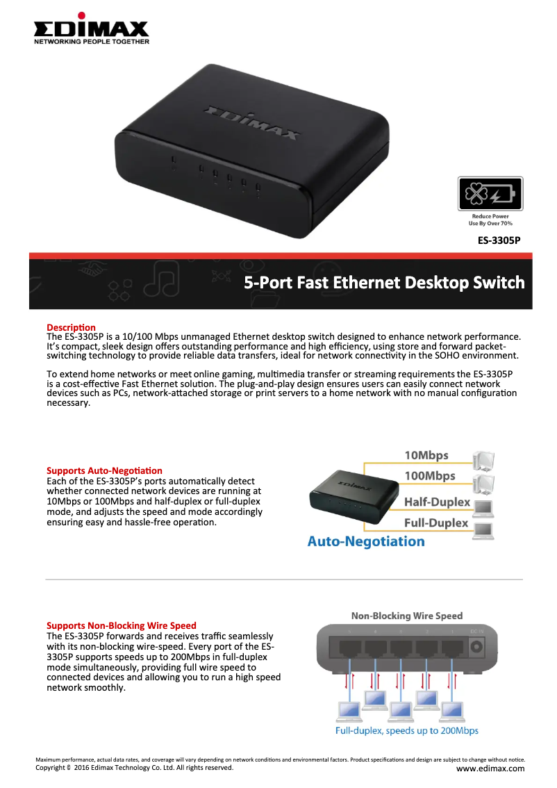 Image de la première page du manuel de l'appareil ES-3305P