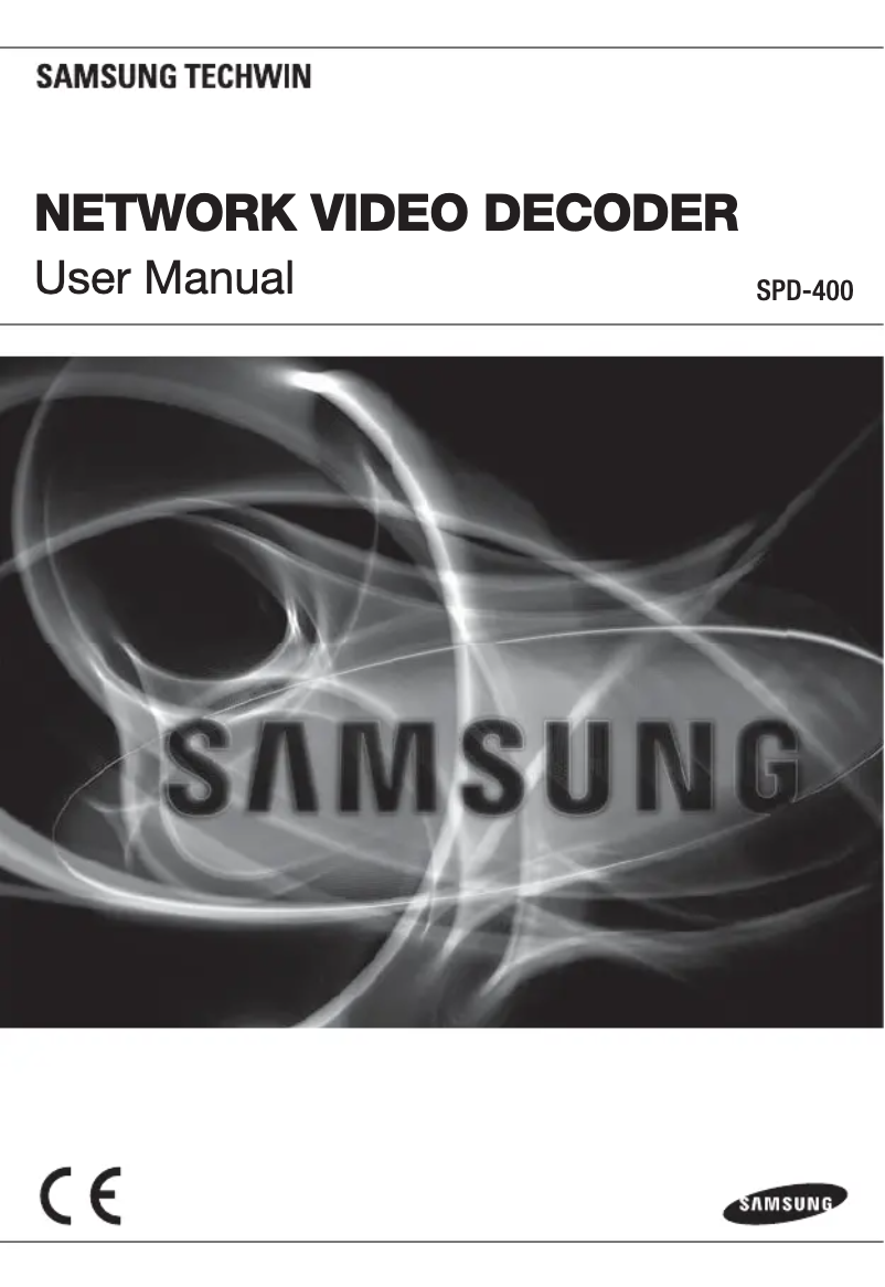Page 1 de la notice Manuel utilisateur Samsung SPD-400