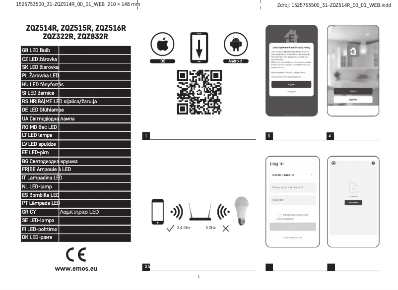 Página 1 del manual Manual de usuario Emos ZQZ514R