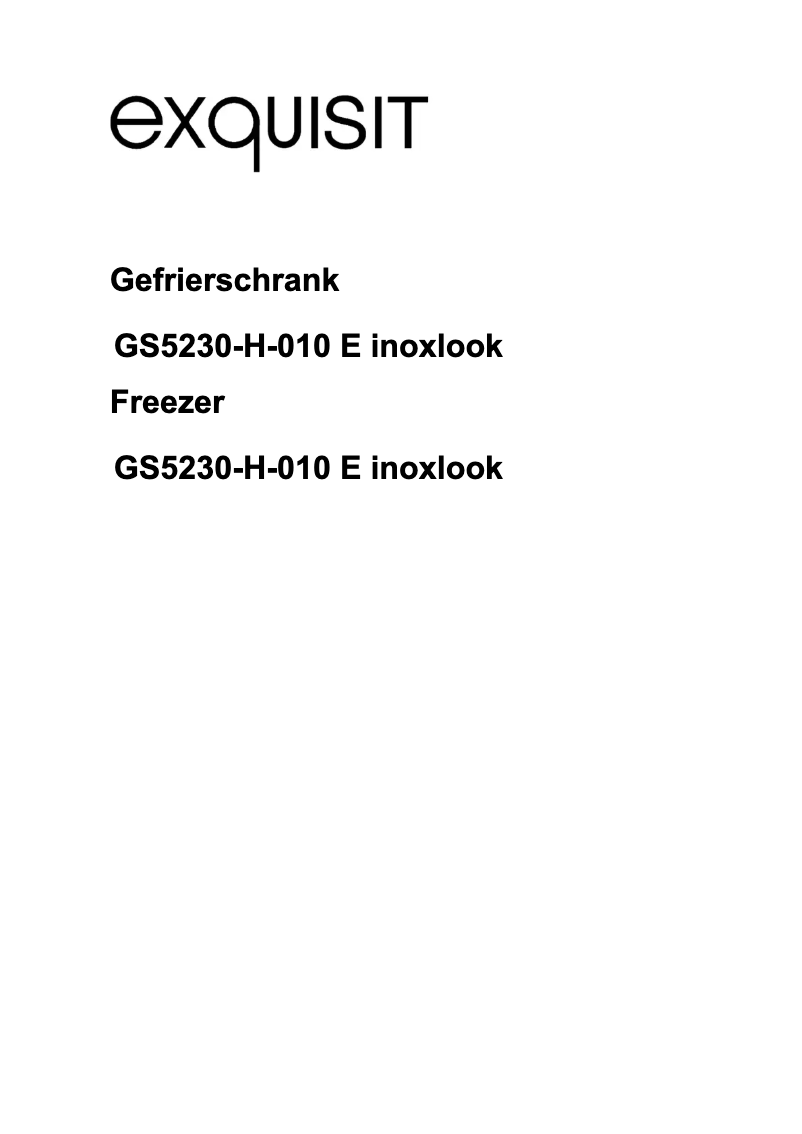 Image de la première page du manuel de l'appareil GS5230-H-010